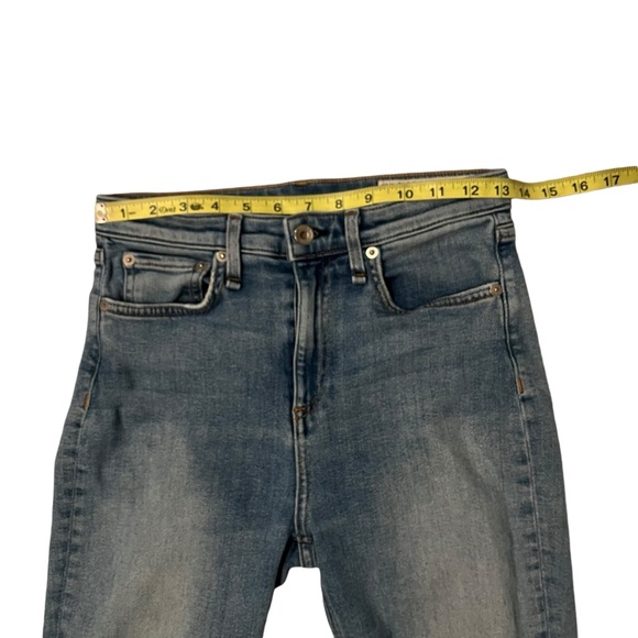 Rag & Bone Nina Tulsa Highrise Skinny Medium Wash Jeans, Sz 26 - Picture 13 of 16